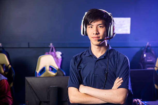 portrait of a gamer - 电竞天赋 個照片及圖片檔