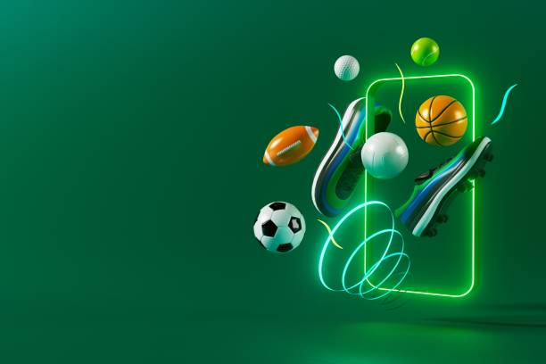 3d football object design. realistic rendering. abstract futuristic background. 3d illustration. motion geometry concept. sport competition graphic. tournament game bet content. soccer ball element. - 电竞精神 個照片及圖片檔